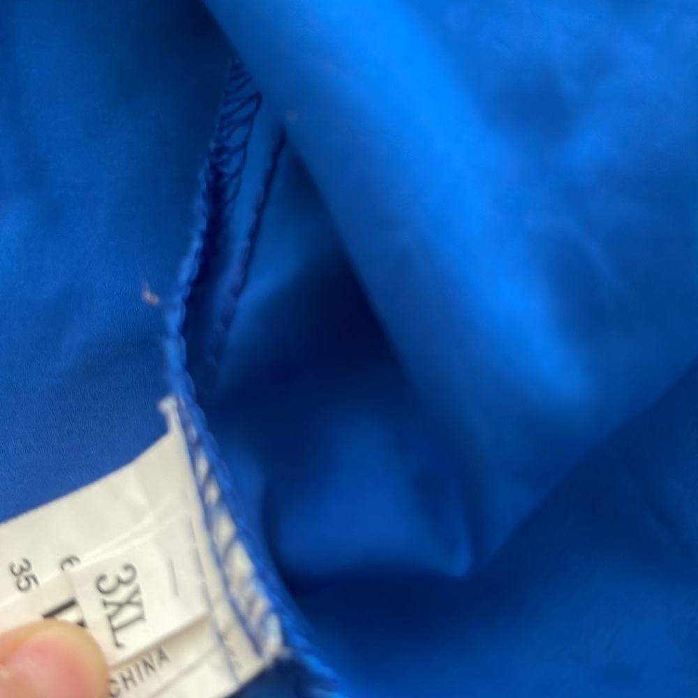 SHEIN blue lightweight varsity jacket windbreaker size 3XL - Picture 13 of 13